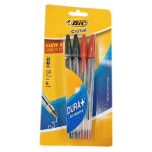 Boligrafo Cristal P/M X6+2Gratis