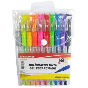 Boligrafos Gel Escarchados X10