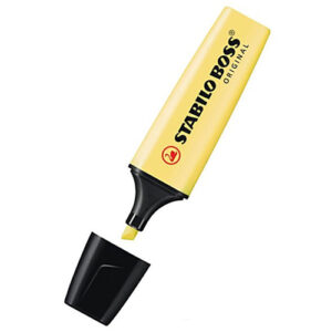 Resaltador Boss Amarillo Pastel