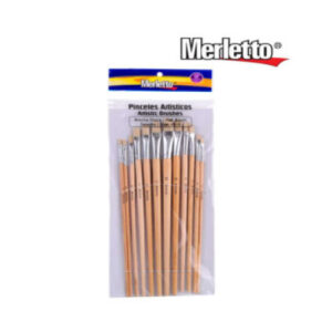 Set Pincel Plano #1-12