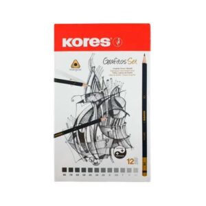 Set Lapices Grafito X12 Caja Metalica