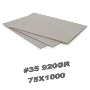Pliego Carton Gris #35 920Gr 75X100